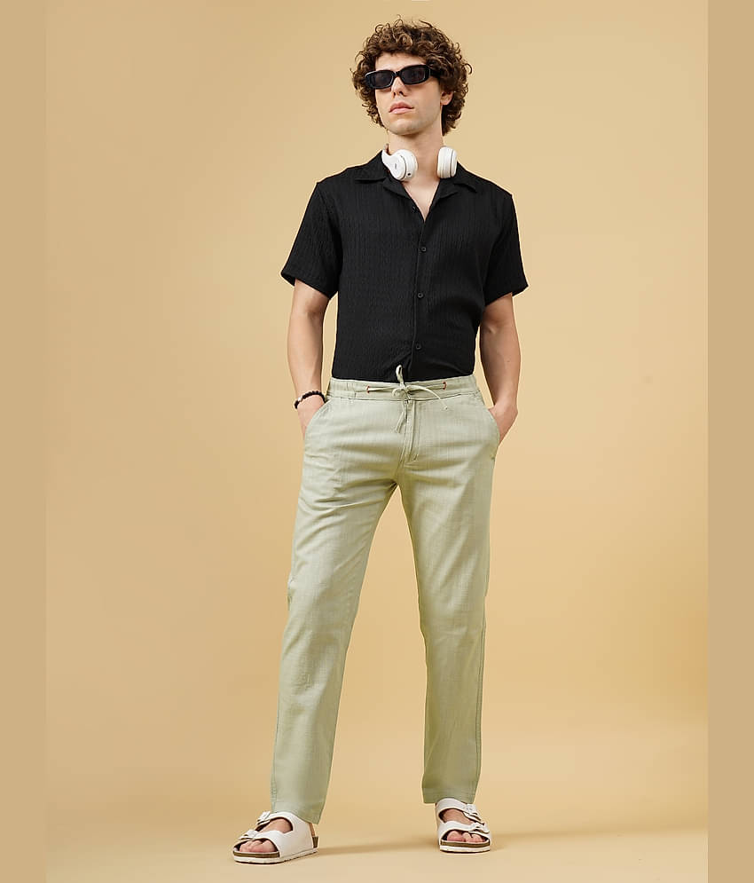 Paul Street Slim Flat Men's Chinos - Green ( Pack of 1 )