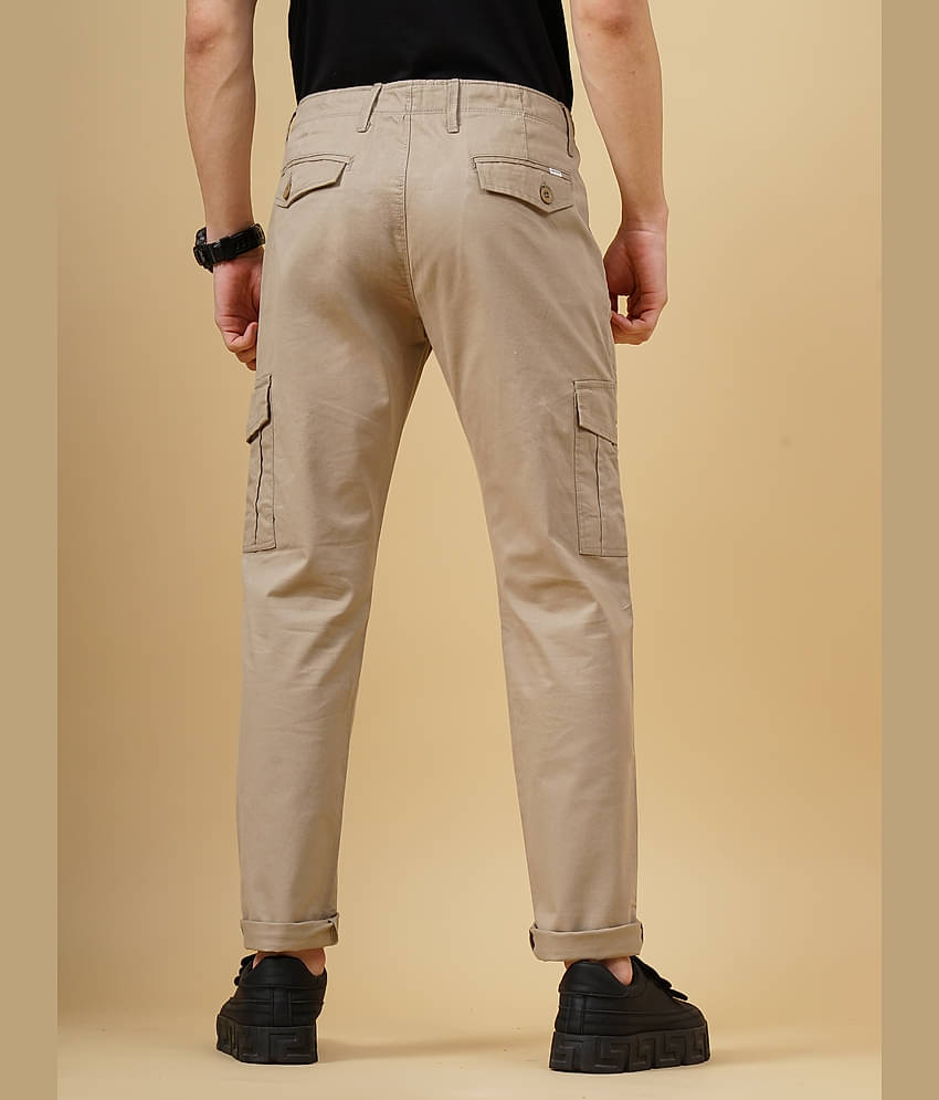 Paul Street Slim Flat Men's Cargos - Brown ( Pack of 1 )