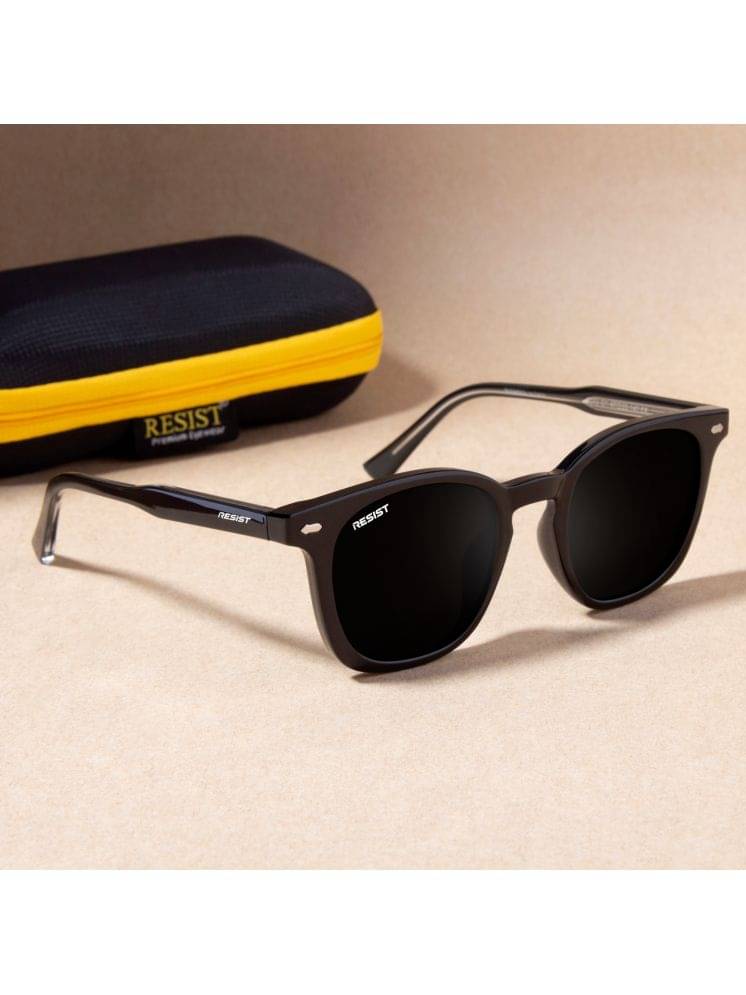 RESIST EYEWEAR Black Square Sunglasses ( Pack of 1 ) RESIST EYEWEAR Black Square Sunglasses ( Pack of 1 )