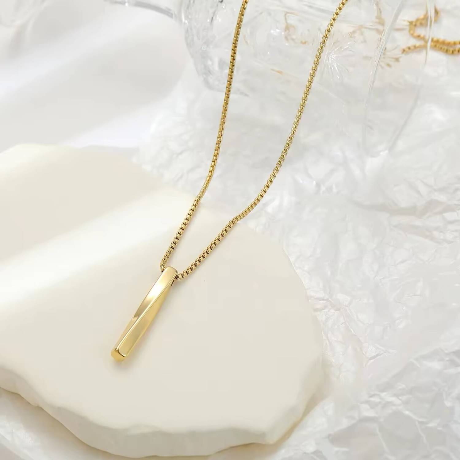 Thillz Elegant Gold Chain For Men Stainless Steel Curb Bar Pendant Necklace Gold Plated Gold Chain For Men Boys Men's Jewellery Anniversary Gift For Husband Boyfriend Thillz Elegant Gold Chain For Men Stainless Steel Curb Bar Pendant Necklace Gold Plated Gold Chain For Men Boys Men's Jewellery Anniversary Gift For Husband Boyfriend