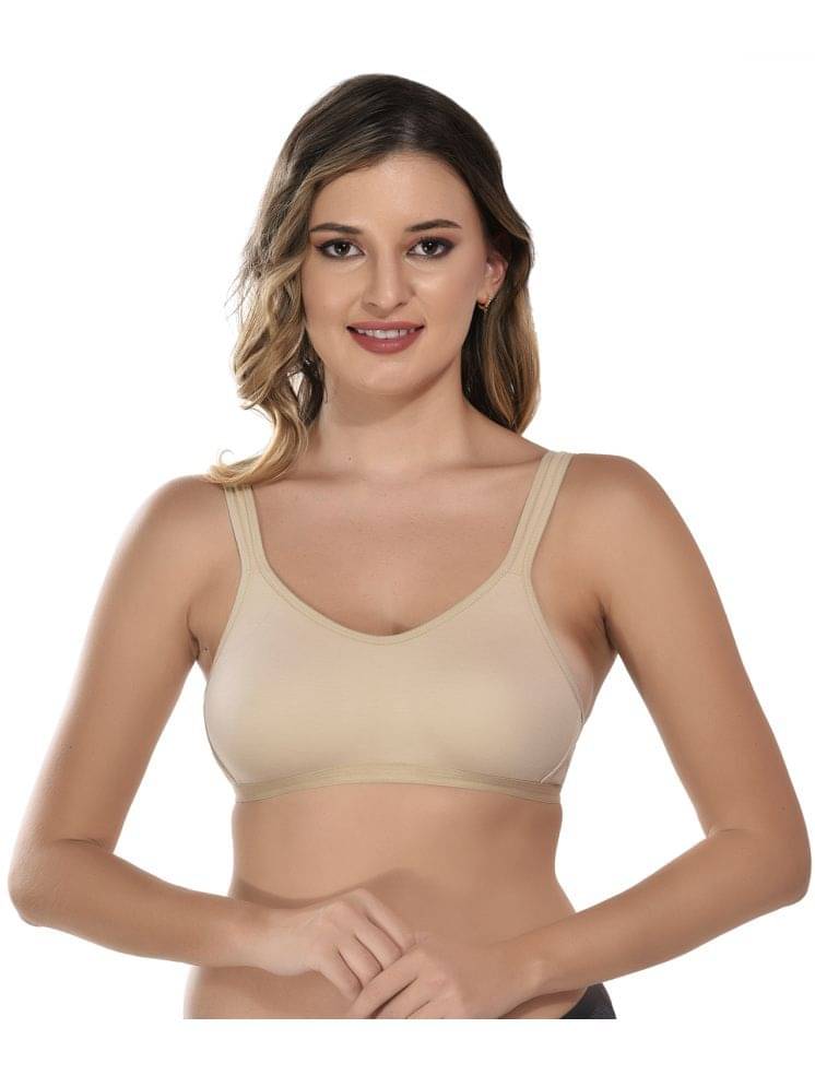     			Viral Girl Cotton Non Padded Women's Everyday Bra ( Beige ) VM-JUSTCHILL-BEIGE