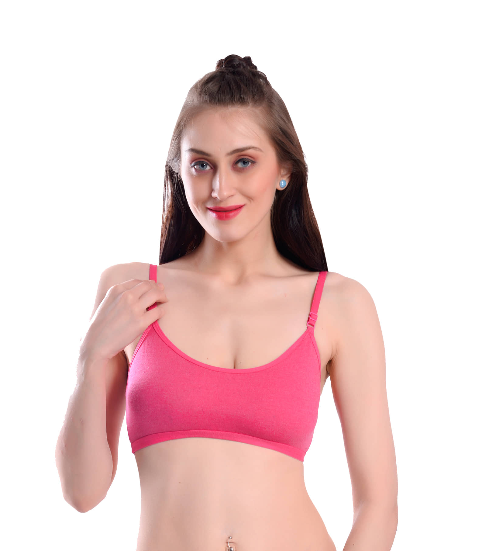 Viral Girl Cotton Non Padded Women's Teenage Bra ( Pink ) MV-KINJAL-PINK