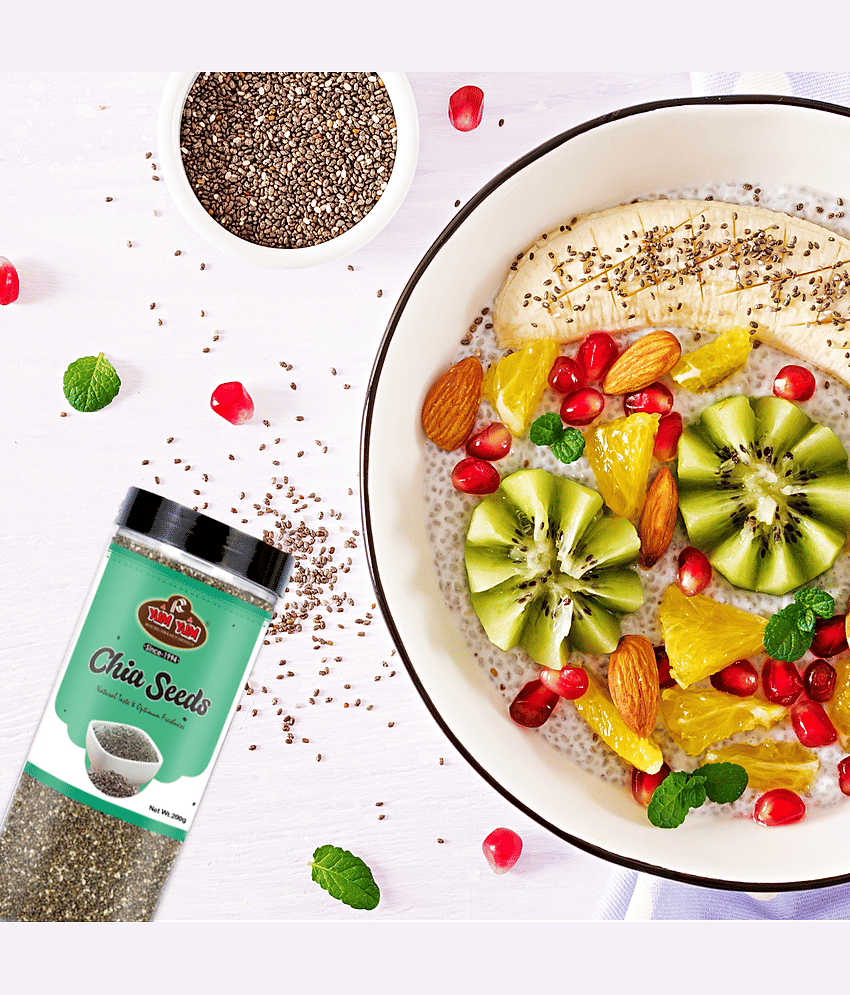 YUM YUM Raw Chia Seeds, Healthy Seeds, Rich in Calcium Chia Seeds (400 g)