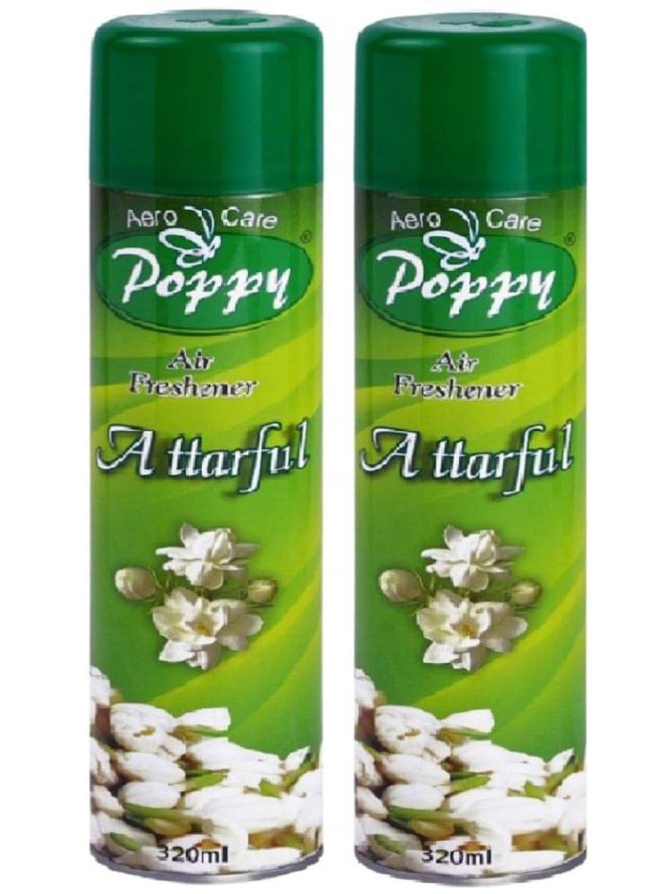 Aero Care Poppy Attarful Air Freshener Room Fragrant Spray A Wave of Freshness 320 ml (Pack of 2) Aero Care Poppy Attarful Air Freshener Room Fragrant Spray A Wave of Freshness 320 ml (Pack of 2)