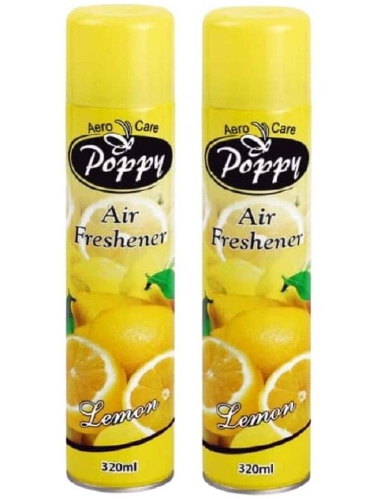    			Aero Care Poppy Lemon Air Freshener Room Fragrant Spray A Wave of Freshness 320 ml (Pack of 2)