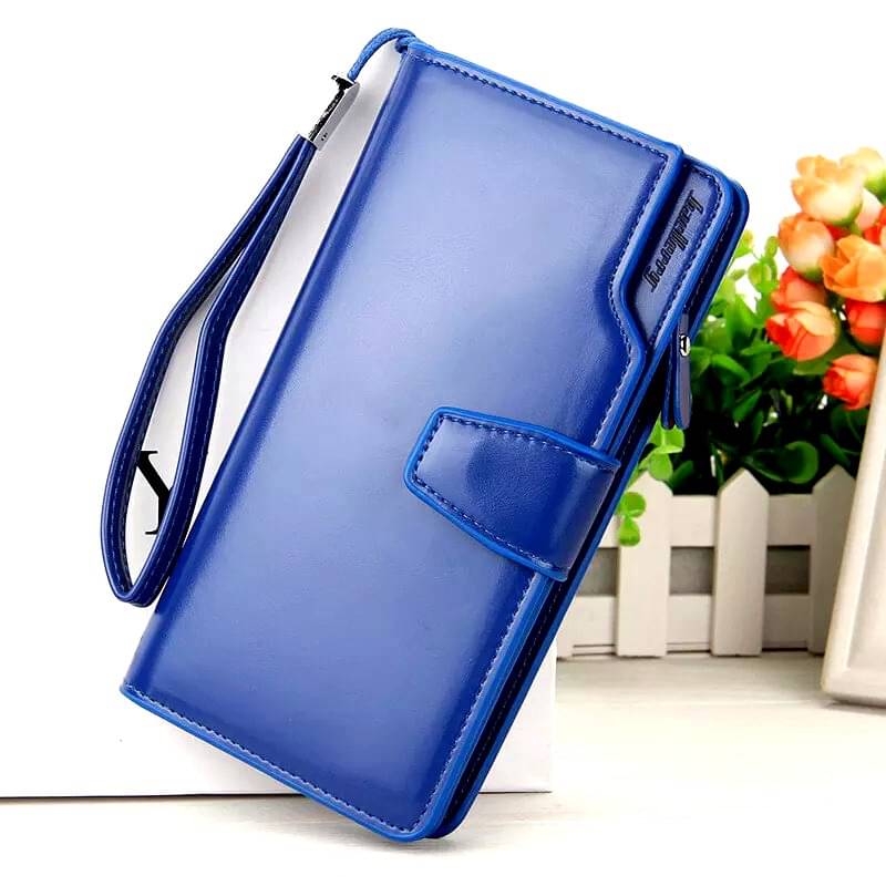     			BAELERRY PU Blue Women's Regular Wallet ( Pack of 1 )