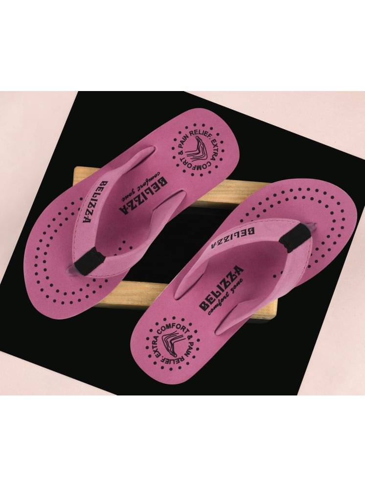     			BELIZZA Purple Women's Thong Flip Flop