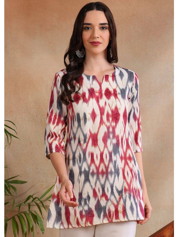 Viscose Short Kurti For Women (Pack of 1) Viscose Short Kurti For Women (Pack of 1)