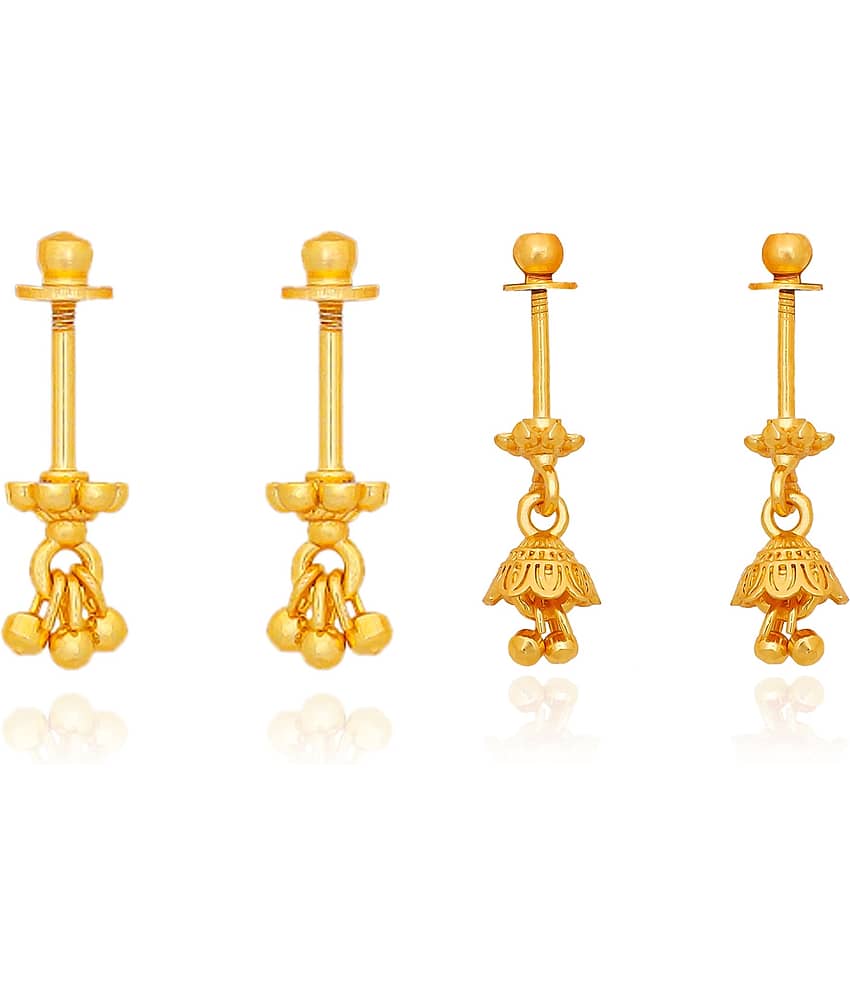 Drashti Collection Golden EarCuff Earrings ( Pack of 2 ) - Earrings | Buy online on ZillyBuy