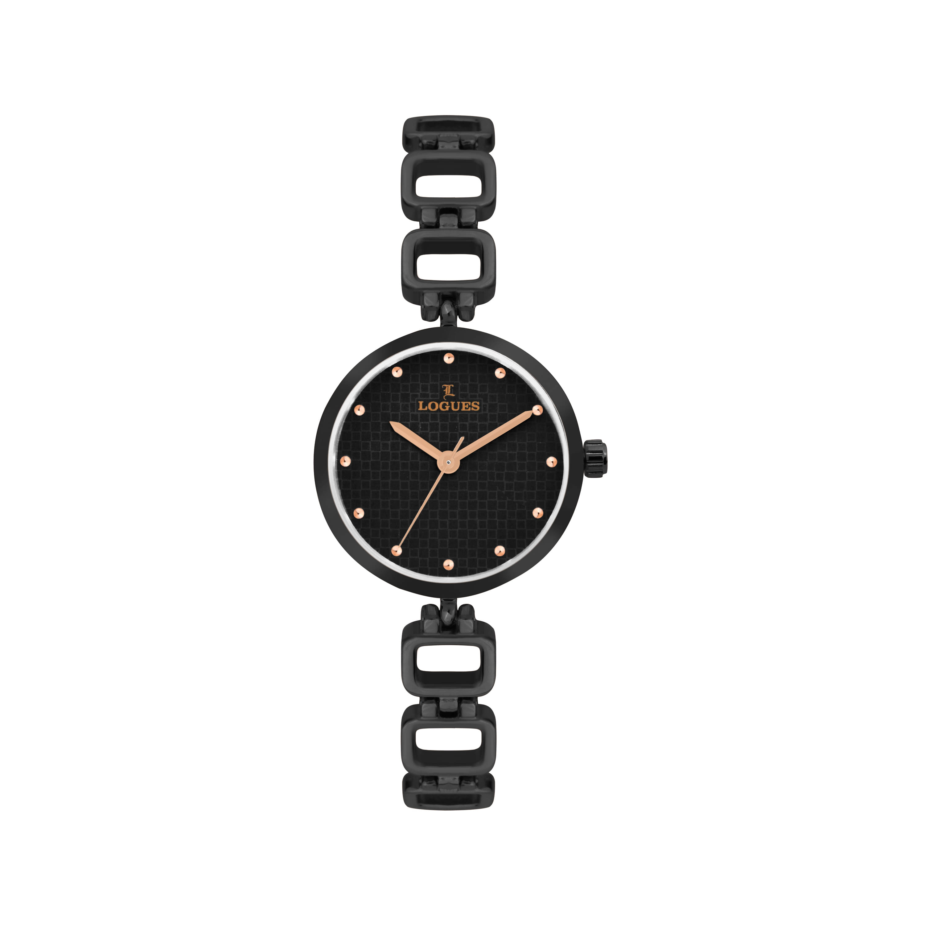 LOGUES WATCHES Analog Black Dial Women'S Watch | L E 707 Nm-03 | 3 ATM Water Resistant LOGUES WATCHES Analog Black Dial Women'S Watch | L E 707 Nm-03 | 3 ATM Water Resistant
