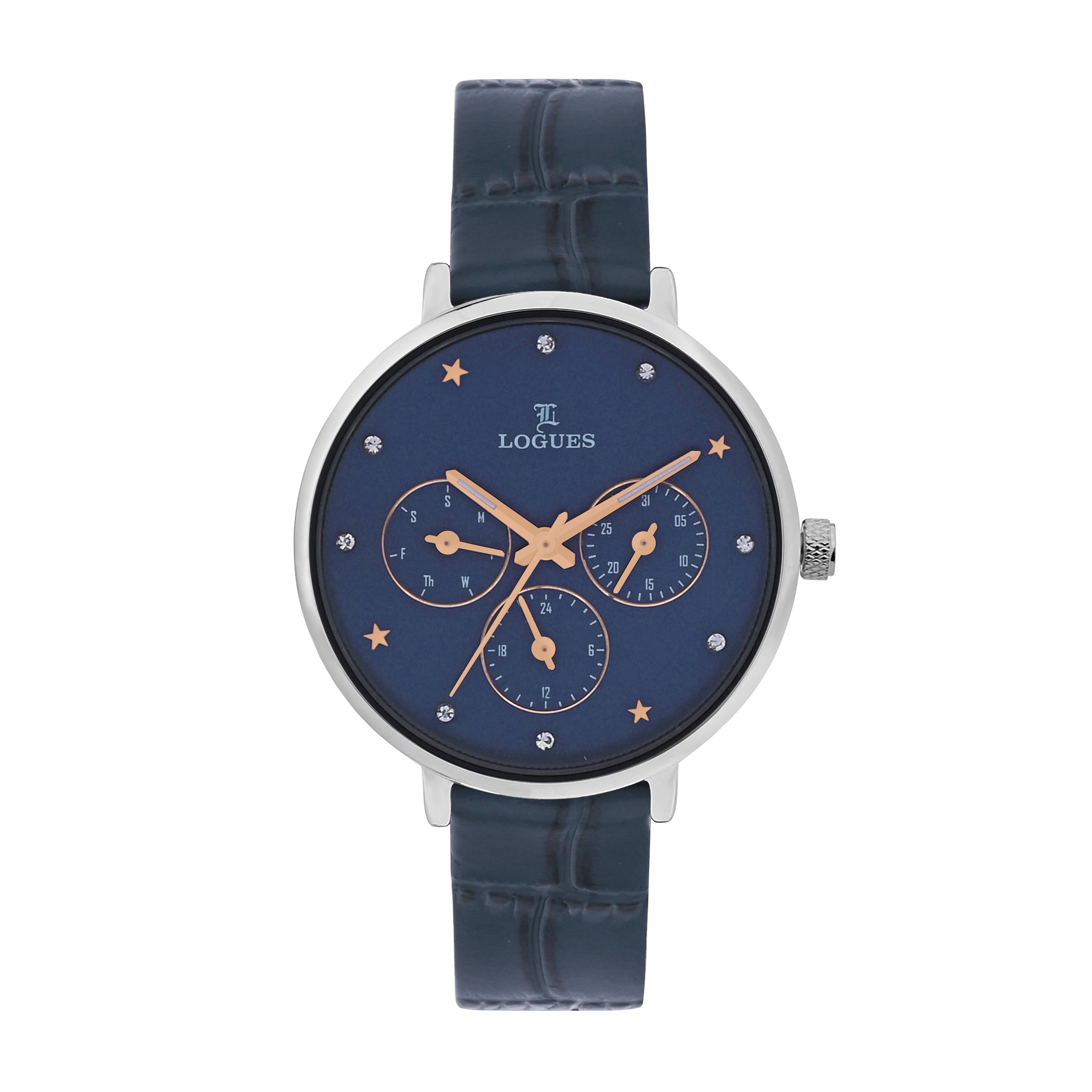 LOGUES WATCHES Analog Blue Dial Women'S Watch | L 1712 Sl-04 | 3 ATM Water Resistant LOGUES WATCHES Analog Blue Dial Women'S Watch | L 1712 Sl-04 | 3 ATM Water Resistant