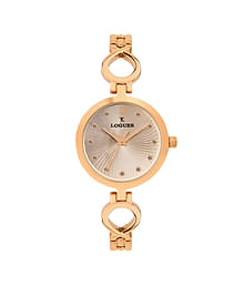 LOGUES WATCHES Analog Rose Dial Women'S Watch | L E 708 Wm-06 | 3 ATM Water Resistant