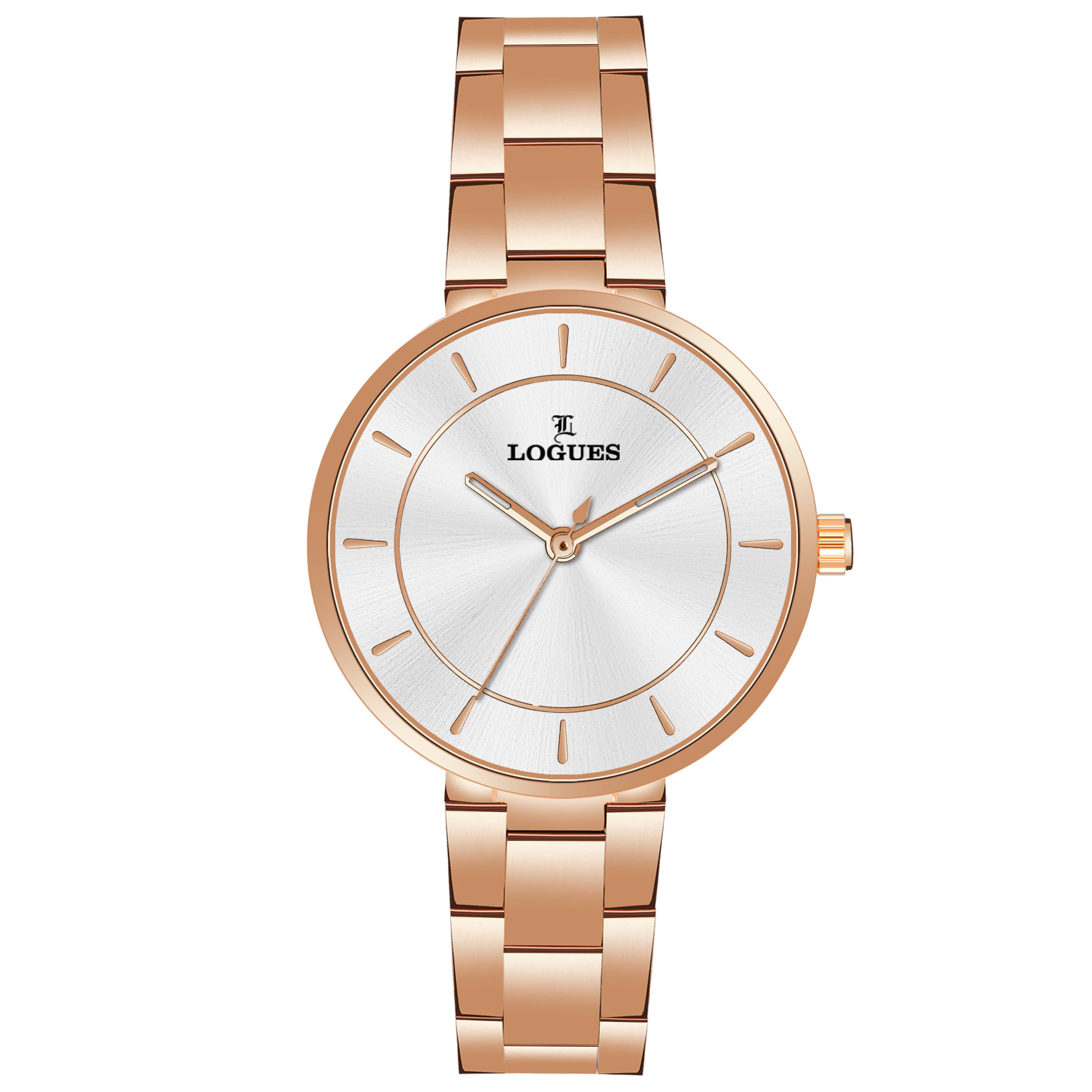 LOGUES WATCHES Analog Silver Dial Women'S Watch | L 6181 Wm-02 | 3 ATM Water Resistant LOGUES WATCHES Analog Silver Dial Women'S Watch | L 6181 Wm-02 | 3 ATM Water Resistant