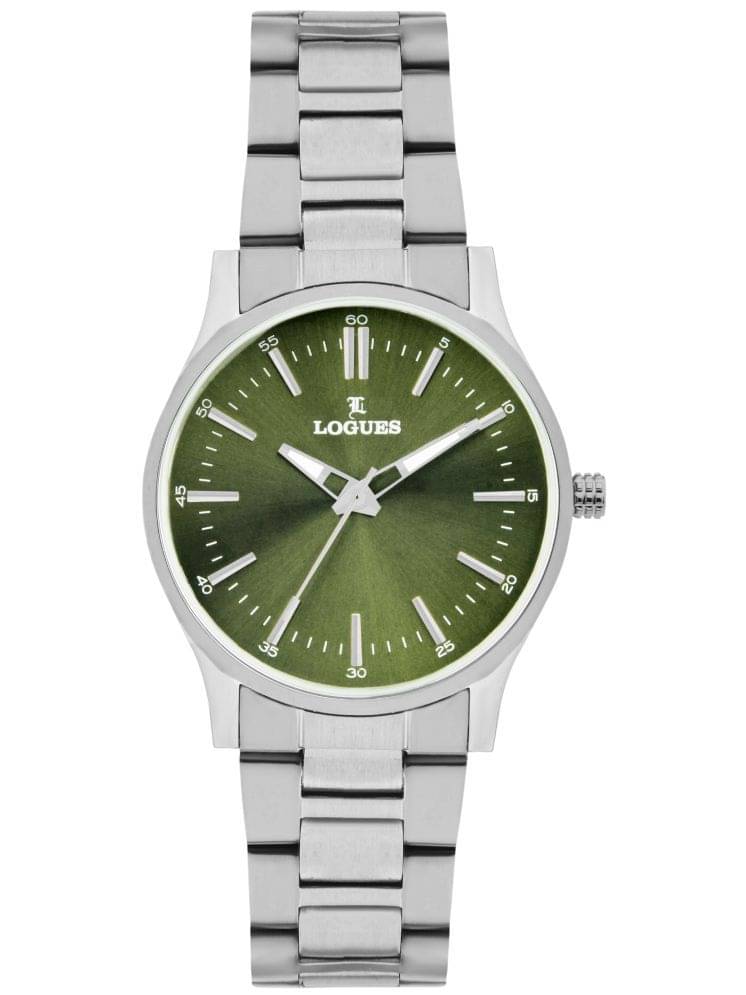 LOGUES WATCHES Analog Green Dial Men'S Watch | G E 458 Sm-10 | 3 ATM Water Resistant LOGUES WATCHES Analog Green Dial Men'S Watch | G E 458 Sm-10 | 3 ATM Water Resistant