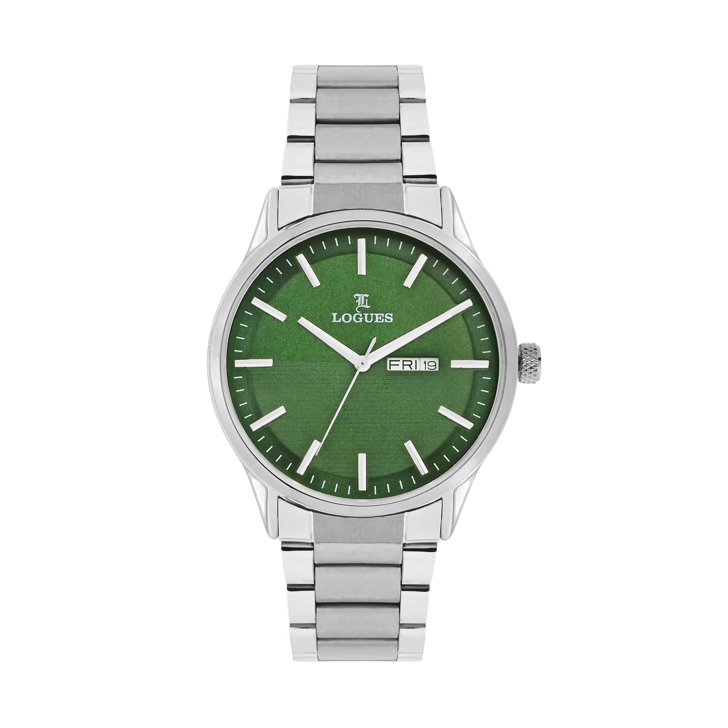 LOGUES WATCHES Analog Green Dial Men'S Watch | G 4143 Smd-10 | 3 ATM Water Resistant LOGUES WATCHES Analog Green Dial Men'S Watch | G 4143 Smd-10 | 3 ATM Water Resistant