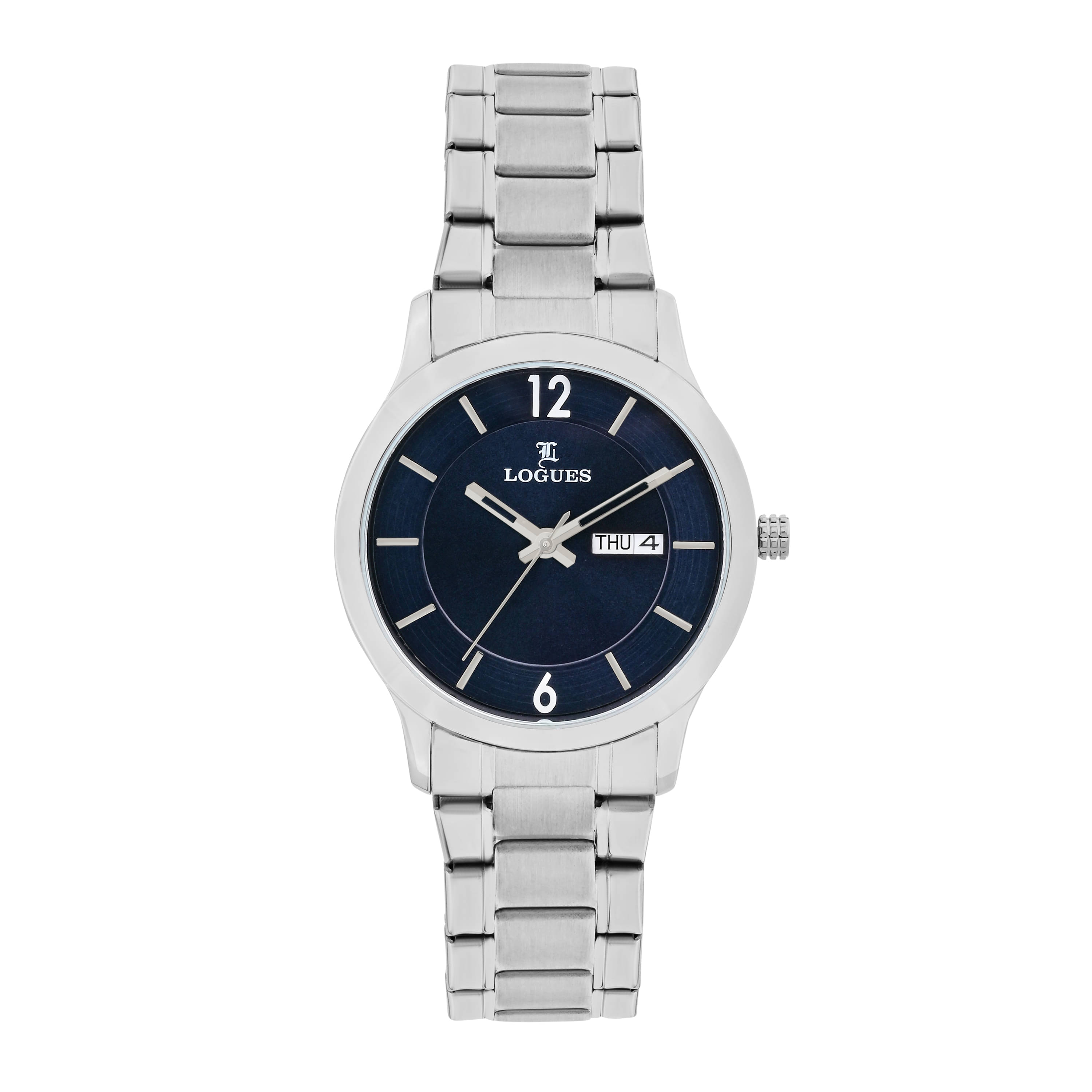     			LOGUES WATCHES Analog Blue Dial Men'S Watch | G E 456 Smd-04 | 3 ATM Water Resistant