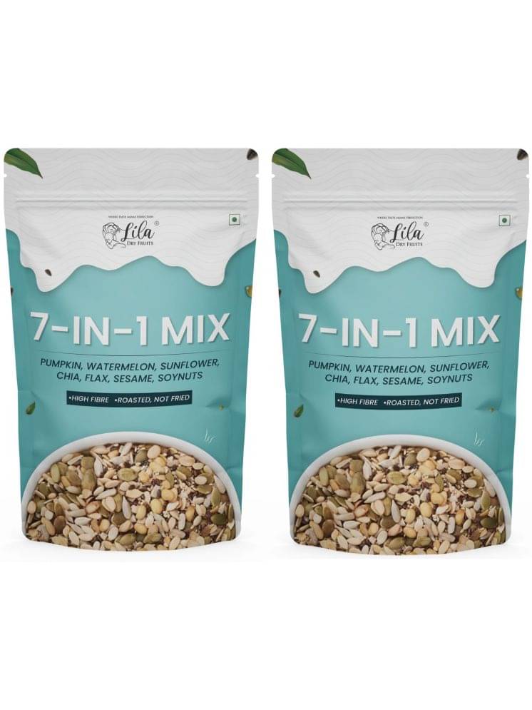Lila Dry Fruits 7 in 1 Mixed Seeds | Healthy Seeds for Eating (200 Grams x 2) Lila Dry Fruits 7 in 1 Mixed Seeds | Healthy Seeds for Eating (200 Grams x 2)