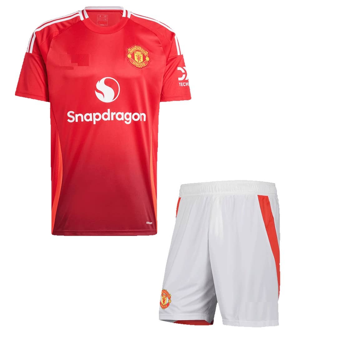 MANCHASTR UNITED HOME SET 2024/25 JERSEY & SHORT FOR MEN & WOMEN UNISEX - Sports and Fitness Equipment | Buy online on ZillyBuy
