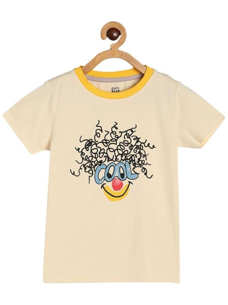     			MINI KLUB Pack of 2 Boys Cotton T-Shirt ( Beige )