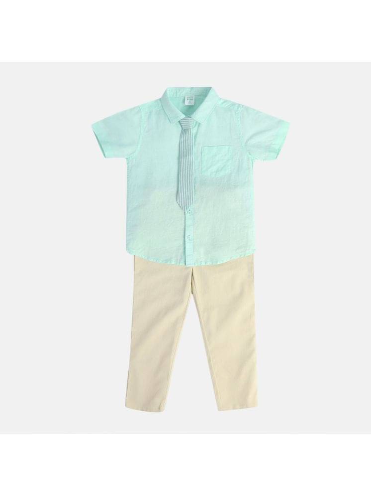     			MINI KLUB Pack of 3 Boys Cotton T-Shirt & Jeans Set ( Multicolor )