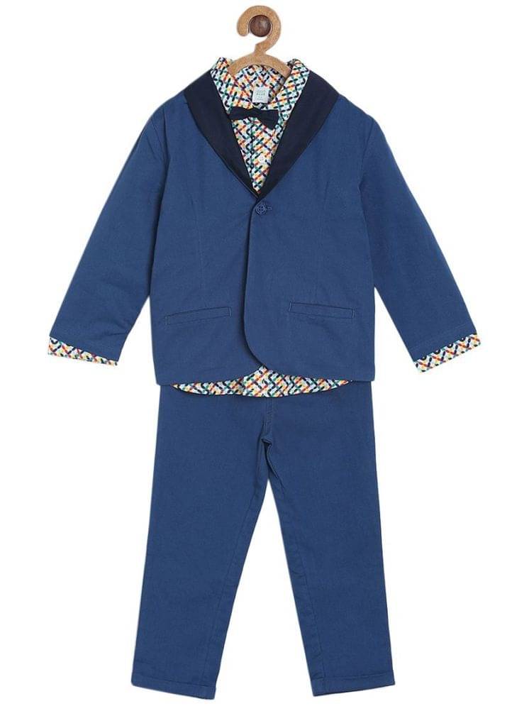     			MINI KLUB Pack of 4 Boys Cotton T-Shirt & Jeans Set ( Multicolor )