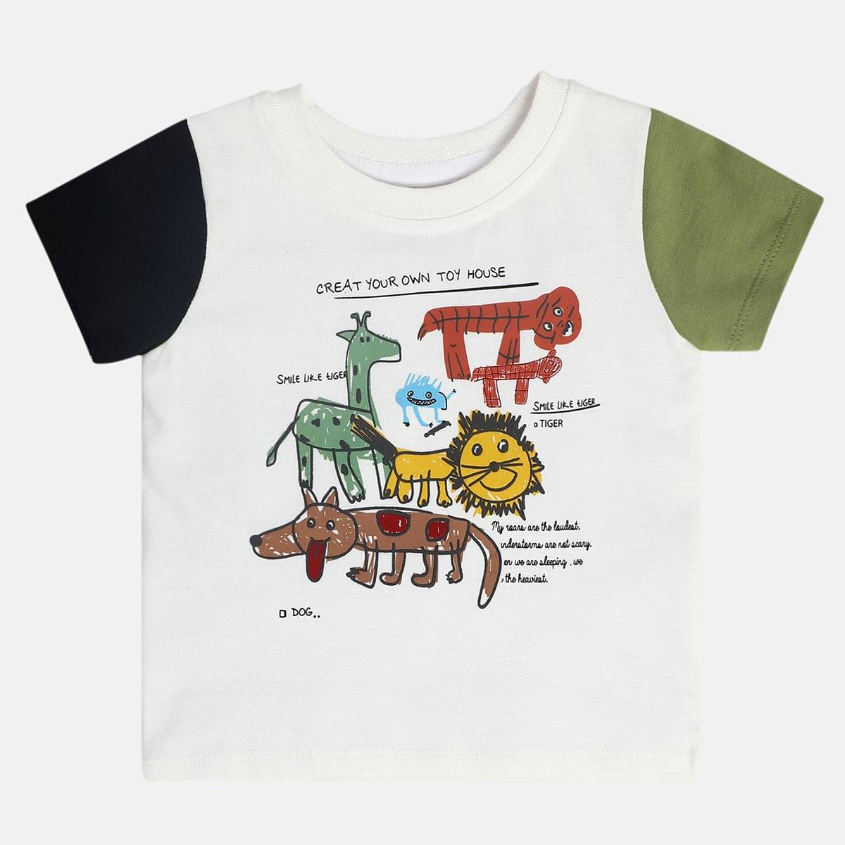     			MINI KLUB Pack of 1 Boys Cotton T-Shirt ( Multicolor )