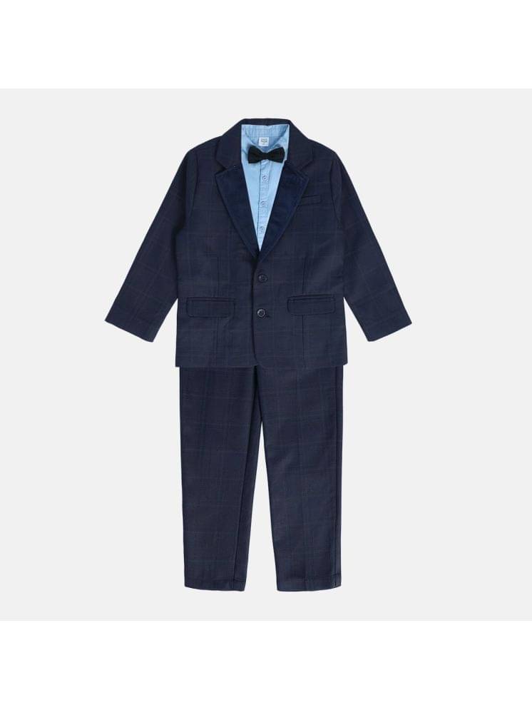     			MINI KLUB Pack of 4 Boys Cotton T-Shirt & Jeans Set ( Navy )