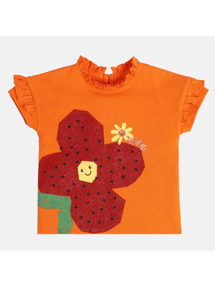     			MINI KLUB Pack of 1 Girls Cotton Top ( Orange )