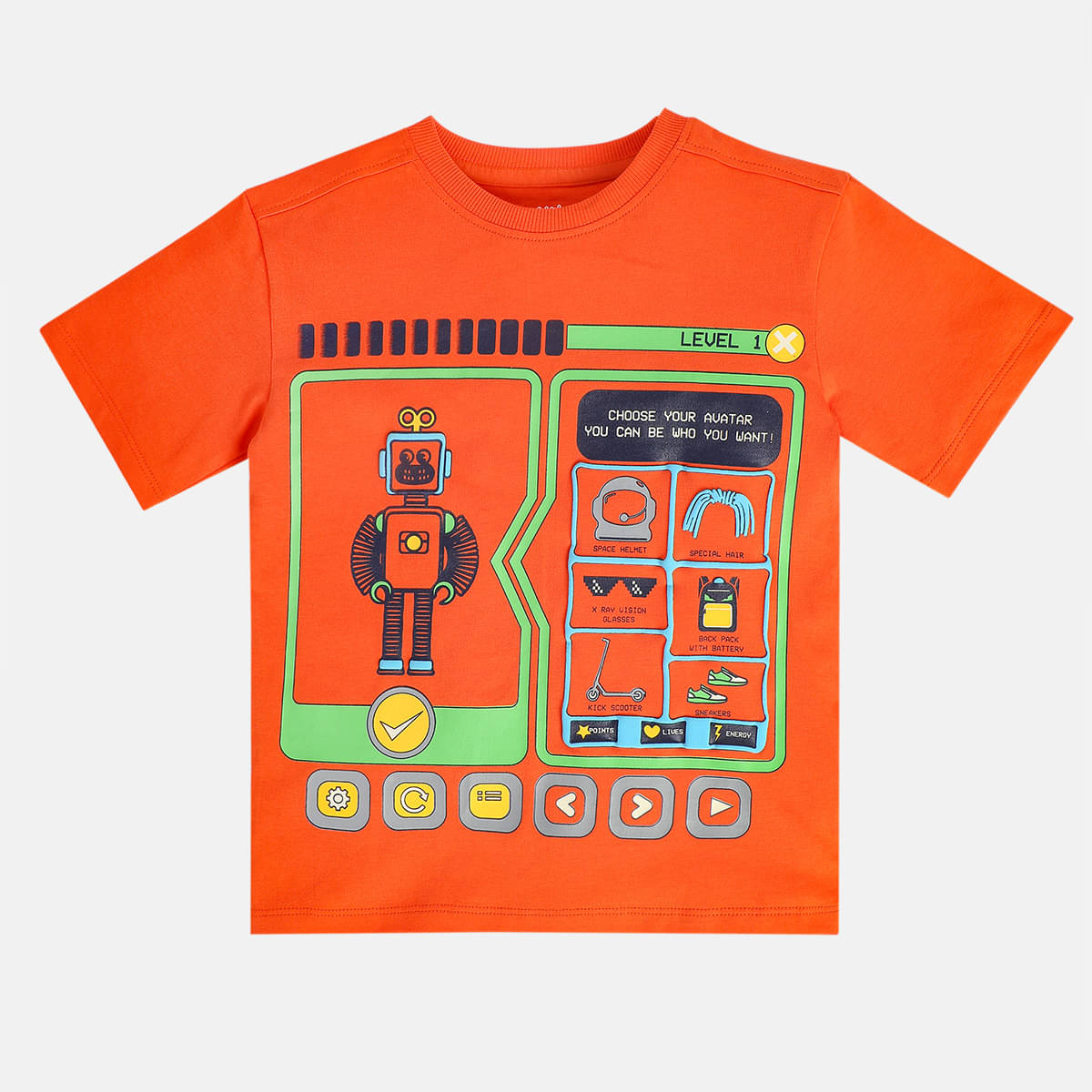     			MINI KLUB Pack of 2 Boys Cotton T-Shirt ( Orange )