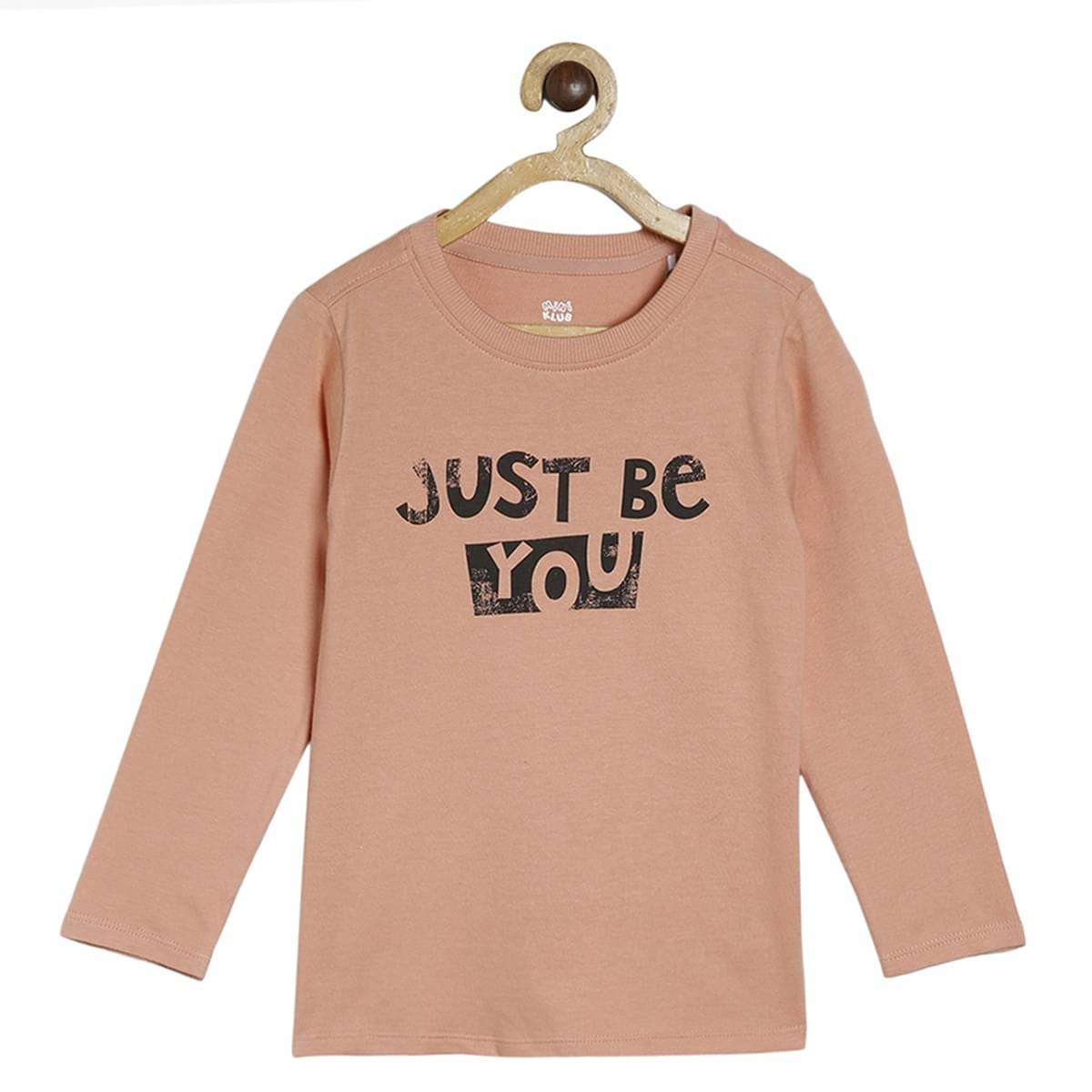     			MINI KLUB Pack of 1 Boys Cotton T-Shirt ( Peach )