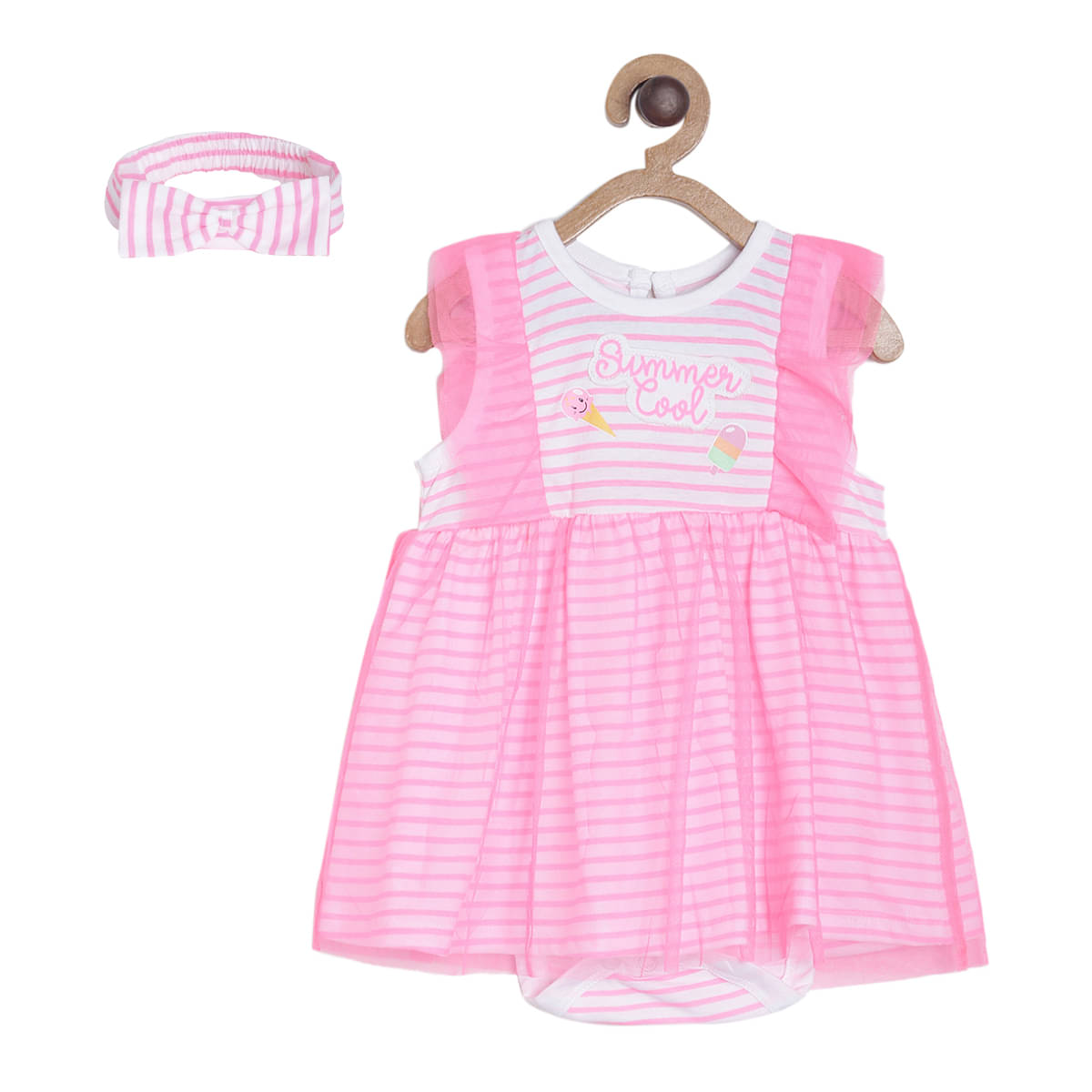 MINI KLUB Pack of 2 Baby Girls Cotton Bodysuit ( Pink ) MINI KLUB Pack of 2 Baby Girls Cotton Bodysuit ( Pink )