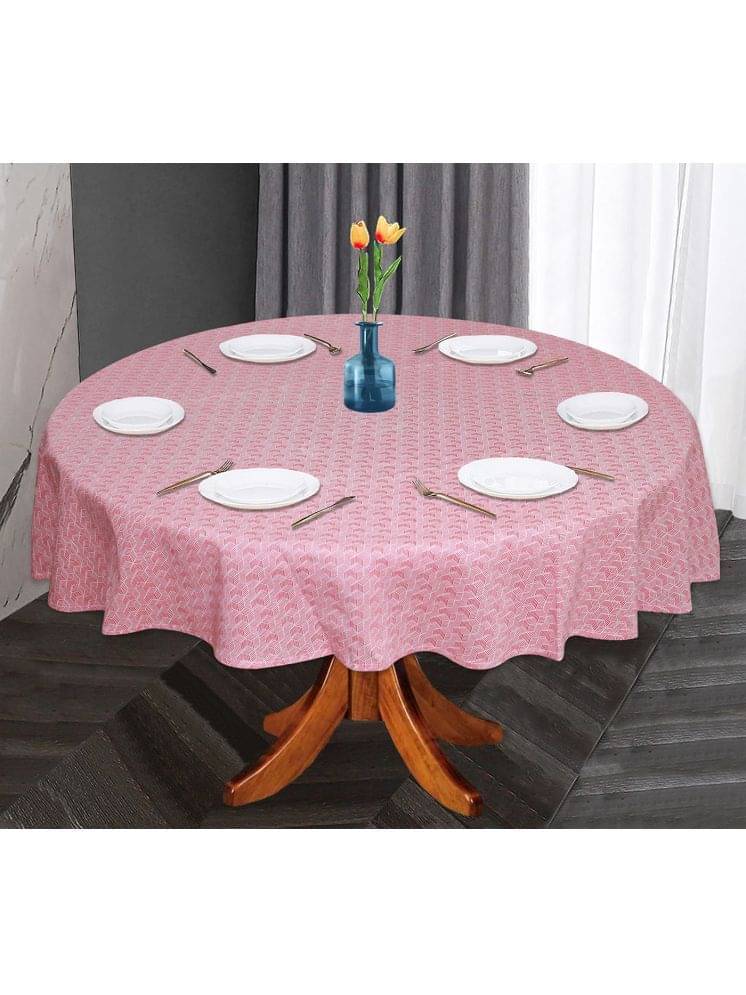 Oasis Hometex Printed Cotton 6 Seater Round Table Cover ( 152 x 152 ) cm Pack of 1 Red Oasis Hometex Printed Cotton 6 Seater Round Table Cover ( 152 x 152 ) cm Pack of 1 Red