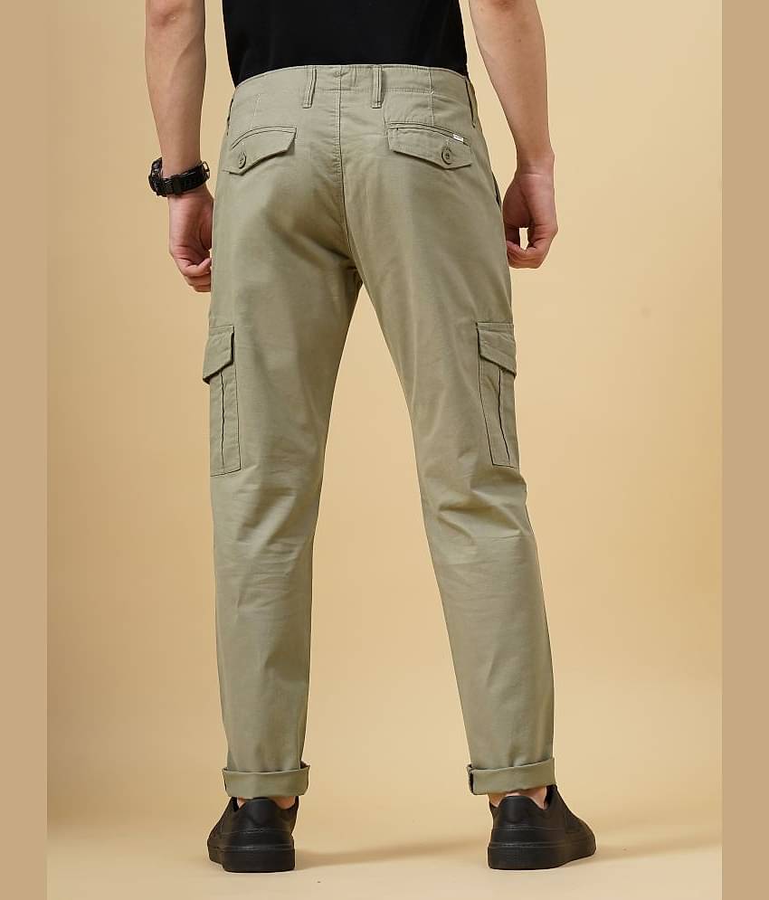 Paul Street Slim Flat Men's Cargos - Brown ( Pack of 1 )