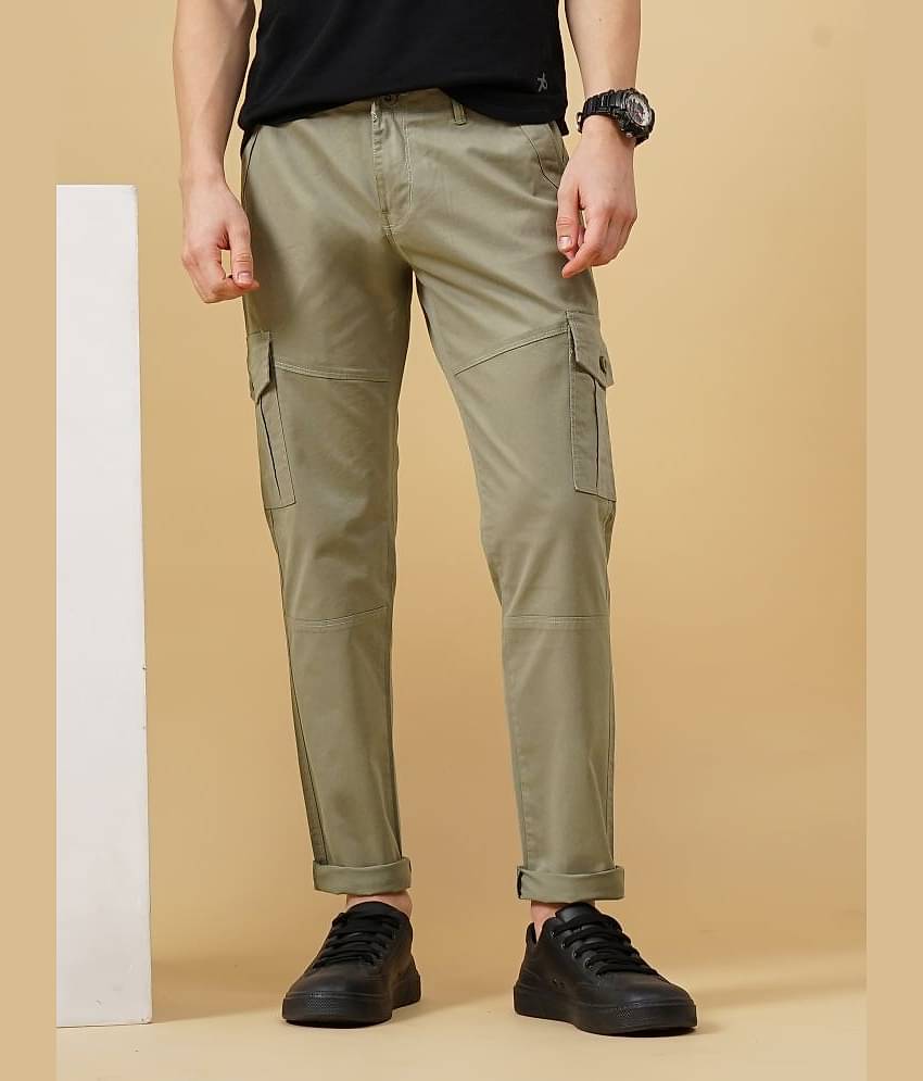 Paul Street Slim Flat Men's Cargos - Brown ( Pack of 1 )