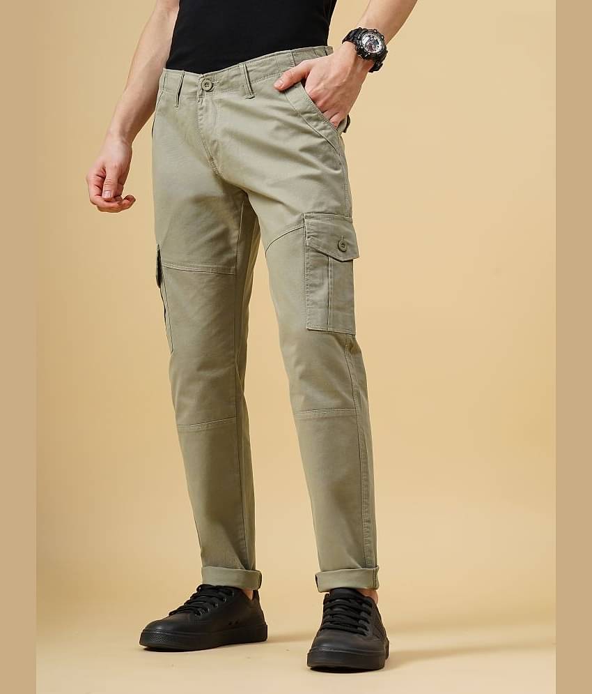 Paul Street Slim Flat Men's Cargos - Brown ( Pack of 1 )