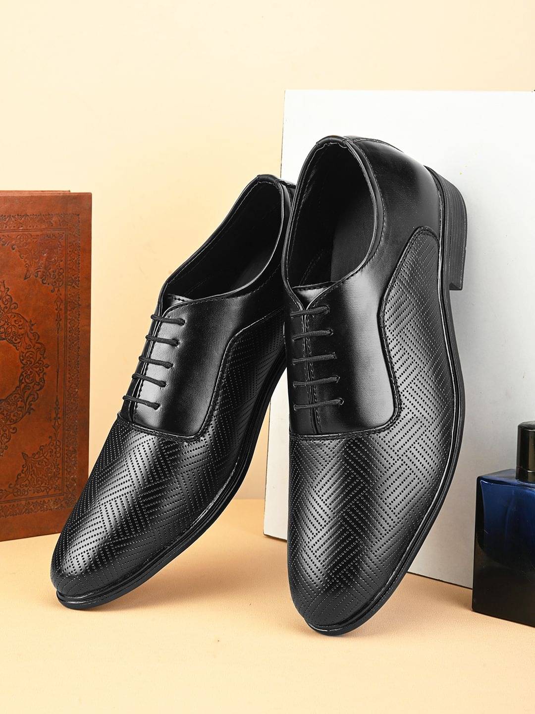 Prolific Black Men's Brogue Formal Shoes Prolific Black Men's Brogue Formal Shoes