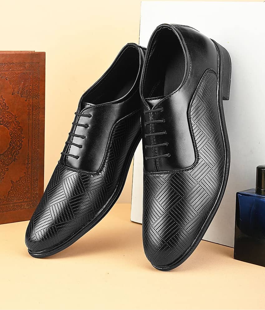 Prolific Black Men's Brogue Formal Shoes - Formal Shoes | Buy online on ZillyBuy