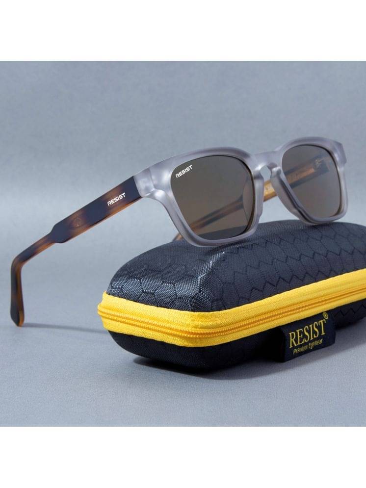 RESIST EYEWEAR Dark Grey Rectangular Sunglasses ( Pack of 1 ) RESIST EYEWEAR Dark Grey Rectangular Sunglasses ( Pack of 1 )