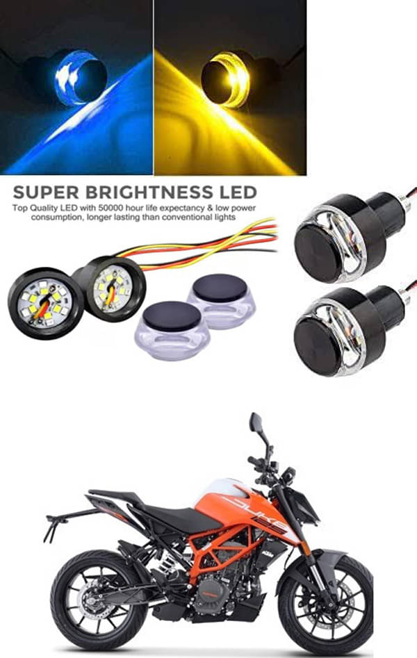     			Rustproof, Waterproof Indicator Light/Handle Light (Multicolor) For KTM 125 Duke