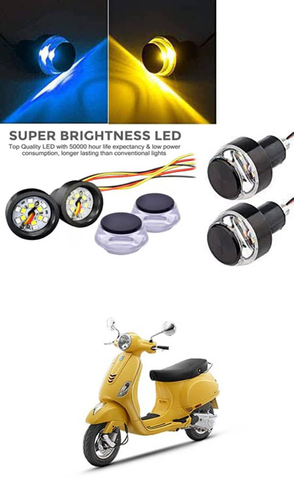     			Rustproof, Waterproof Indicator Light/Handle Light (Multicolor) For Vespa ZX 125