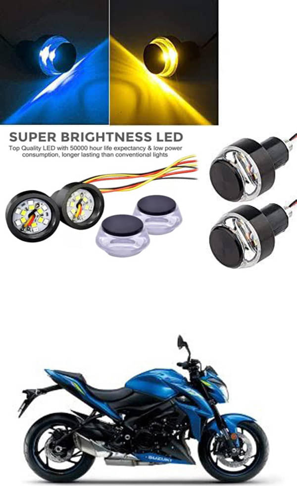     			Rustproof, Waterproof Indicator Light/Handle Light (Multicolor) For Suzuki GSX-S1000 ABS