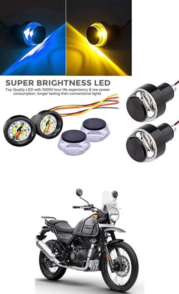     			Rustproof, Waterproof Indicator Light/Handle Light (Multicolor) For Royal Enfield Himalayan