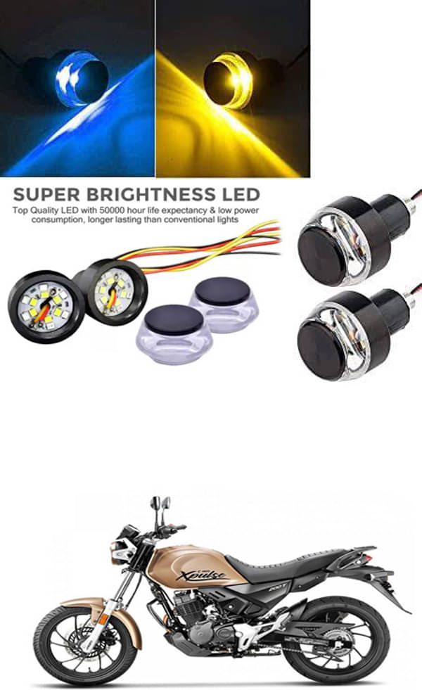     			Rustproof, Waterproof Indicator Light/Handle Light (Multicolor) For Hero MotoCorp XPulse 200T