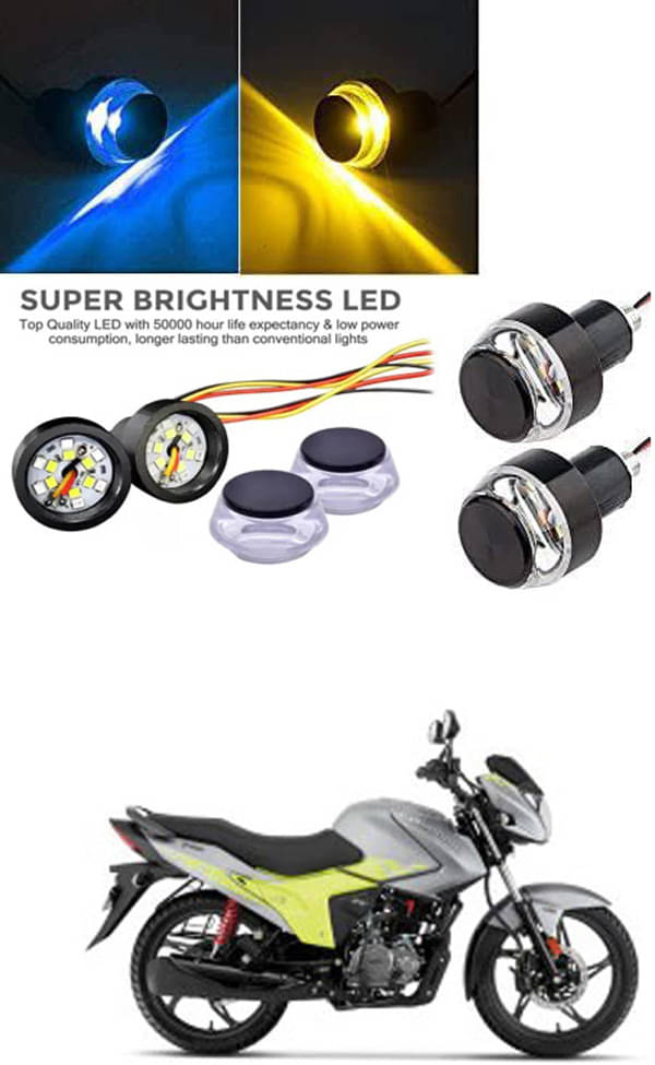 Rustproof, Waterproof Indicator Light/Handle Light (Multicolor) For Hero MotoCorp Glamour Rustproof, Waterproof Indicator Light/Handle Light (Multicolor) For Hero MotoCorp Glamour