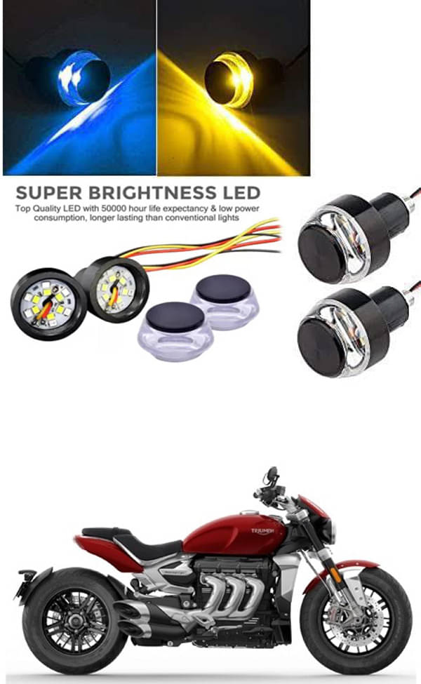     			Rustproof, Waterproof Indicator Light/Handle Light (Multicolor) For Triumph Rocket III