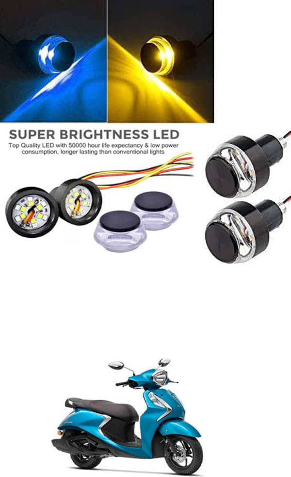 Rustproof, Waterproof Indicator Light/Handle Light (Multicolor) For Yamaha Fascino 125 FI Rustproof, Waterproof Indicator Light/Handle Light (Multicolor) For Yamaha Fascino 125 FI