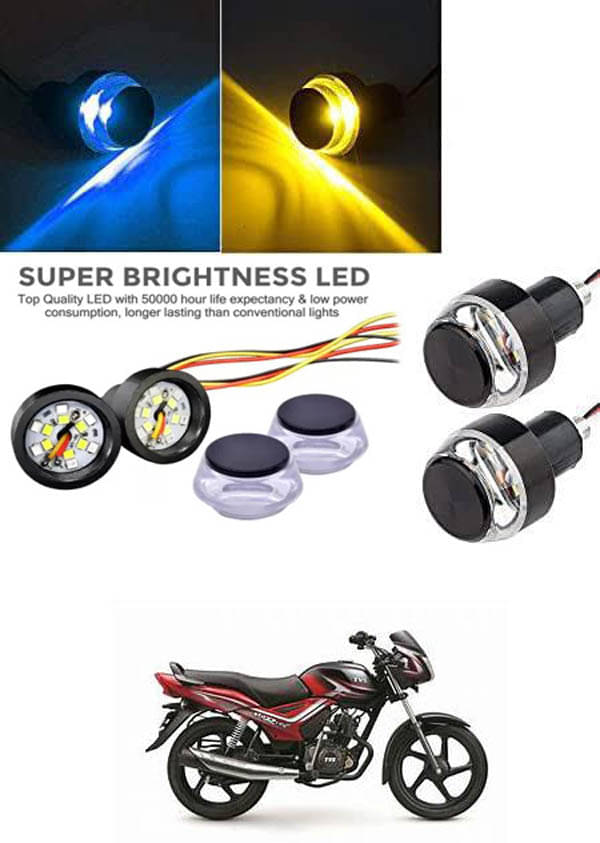     			Rustproof, Waterproof Indicator Light/Handle Light (Multicolor) For TVS Star City