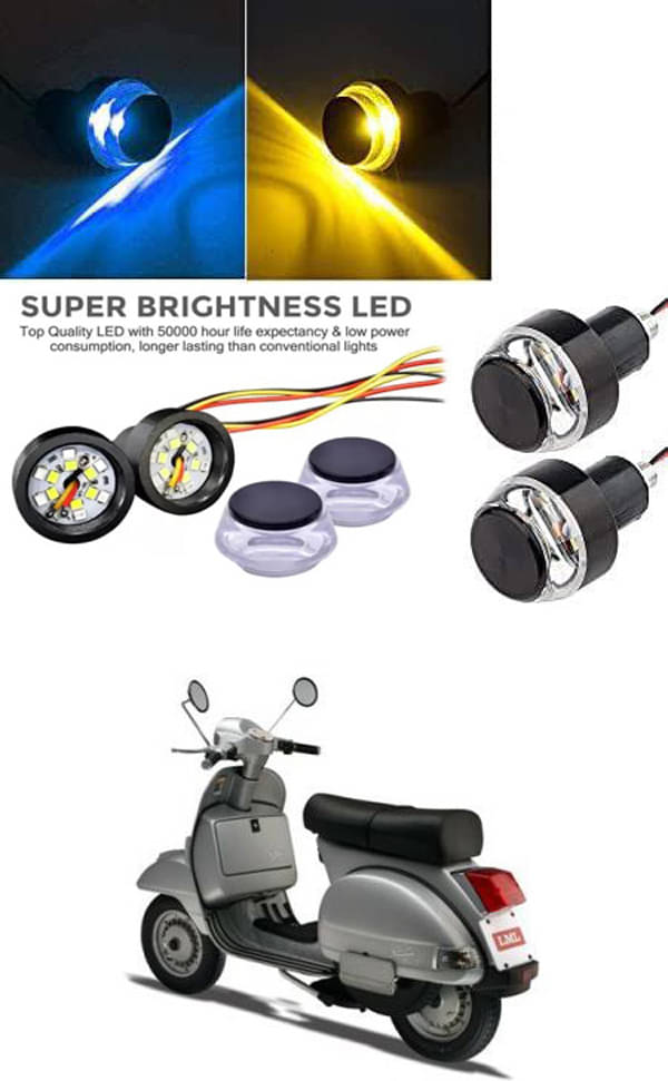     			Rustproof, Waterproof Indicator Light/Handle Light (Multicolor) For LML Star Euro 200