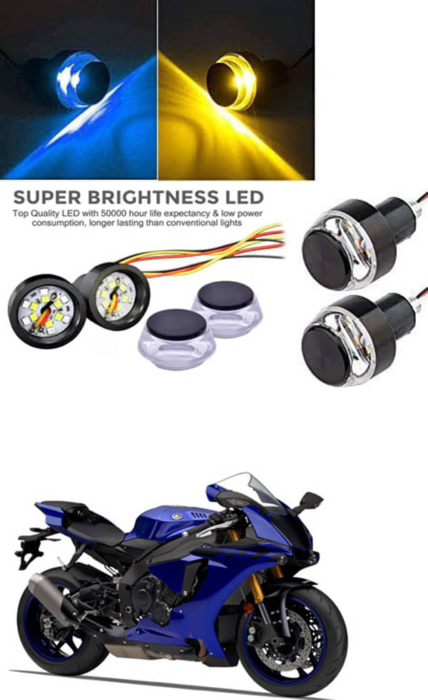     			Rustproof, Waterproof Indicator Light/Handle Light (Multicolor) For Yamaha YZF-R1