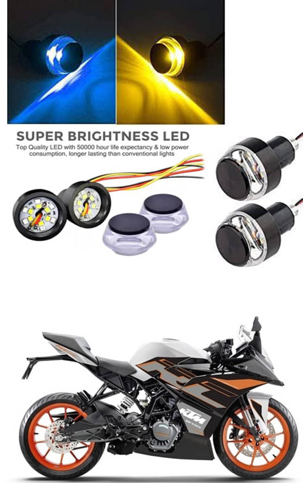 Rustproof, Waterproof Indicator Light/Handle Light (Multicolor) For KTM RC 125 Rustproof, Waterproof Indicator Light/Handle Light (Multicolor) For KTM RC 125